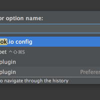 Screenshot of plugin that allows code fragments to be inserted directly from inside IntelliJ.