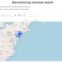 Manucor site screenshot of New York area volunteers.